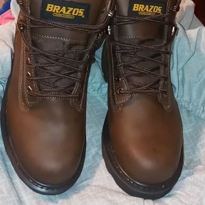 Steel toe work boots